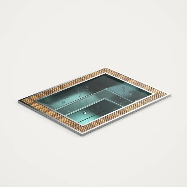 Piscina Innovibe en acero inoxidable para 6 personas