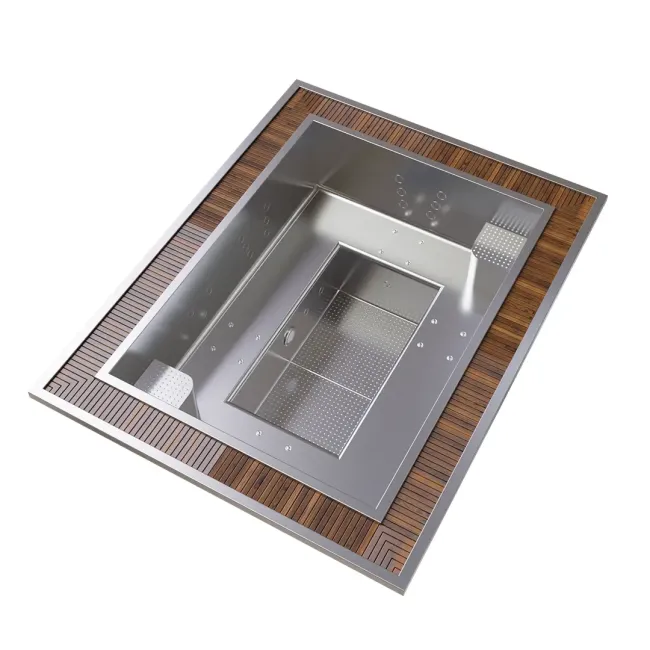 Piscina Innovibe en acero inoxidable para 6 personas 2