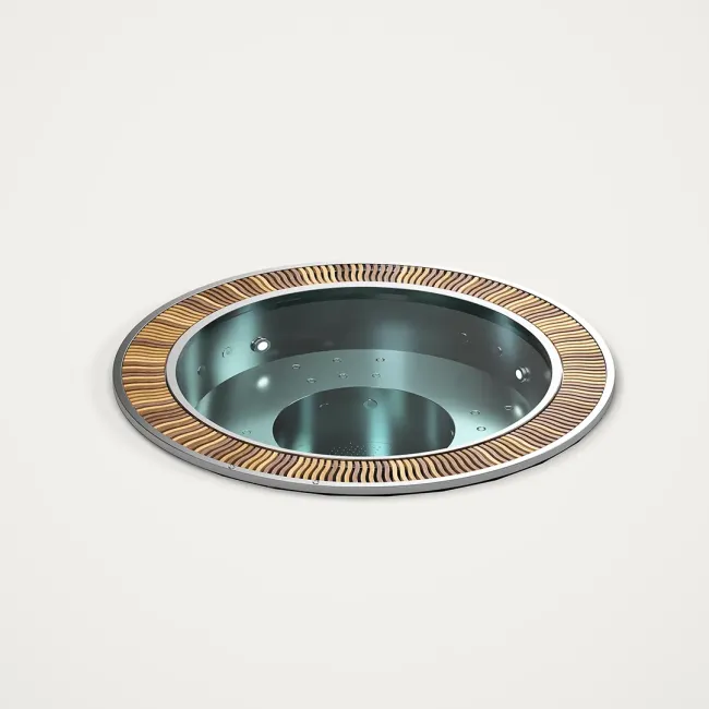 Spa Orbion, jacuzzi redondo de inoxidable 6 personas - Aquavia Spa